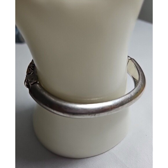 Sterling-Look (Faux) Bangle Bracelet. - Picture 6 of 6